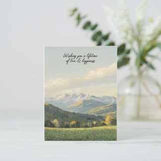 Wishing You a Lifetime of Love & Happiness Holiday Card