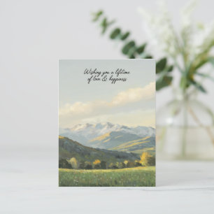 Wishing You a Lifetime of Love & Happiness Postcard