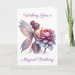 Wishing You a Magical Birthday   Colouring Page Card