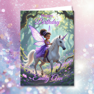 Wishing you a Magical Birthday   Fairytale Girl's  Card