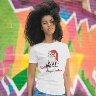 Wishing you a magical Christmas Cat T-Shirt