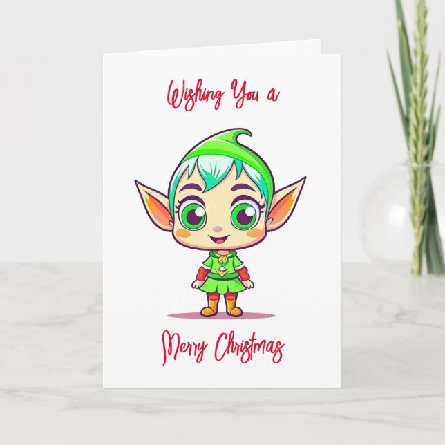 Wishing You a Merry Christmas and Happy New Year Card (Front)