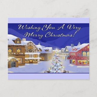 Wishing You a Merry Christmas Postcard