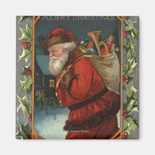 Wishing You a Merry ChristmasSanta Marching Magnet