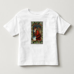 Wishing You a Merry ChristmasSanta Marching Toddler T-Shirt