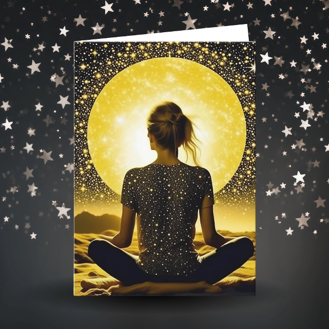 Wishing You a Peaceful Day | Meditating  Card (Creator Uploaded)