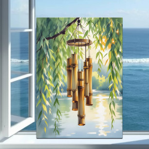 Wishing You a Peaceful Day   Weeping Willow Card