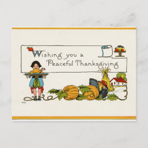 Wishing You a Peaceful Thanksgiving Postcard