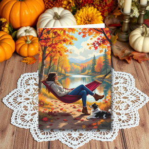 Wishing you a Relaxing Peaceful Autumn Season Card