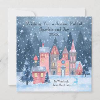 Wishing You a Season Full of Sparkle and Joy  Holiday Card
