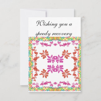 Wishing you a speedy recovery card