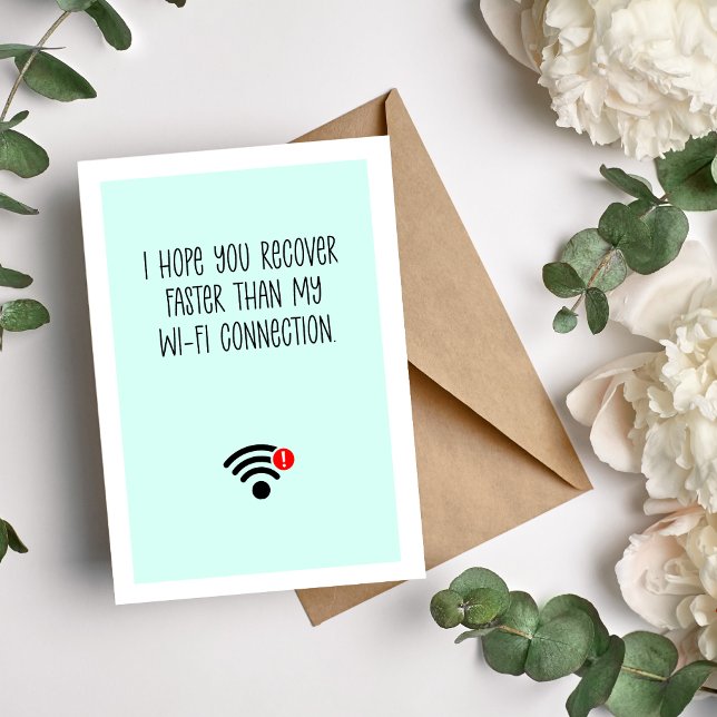 Wishing You a Speedy Recovery Funny Holiday Card (Creator Uploaded)