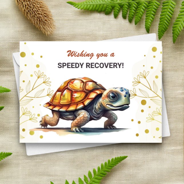 Wishing You a Speedy Recovery Turtle Get Well Soon Card (Creator Uploaded)