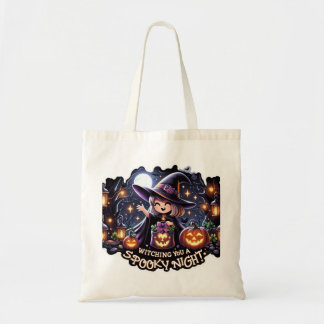 Wishing you a spooky night Halloween  Tote Bag