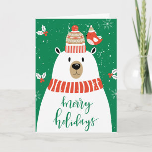 Wishing You a Very Beary Christmas Holiday Card