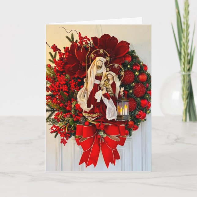 WISHING YOU A "VERY BLESSED CRISTMAS" CARD (Front)