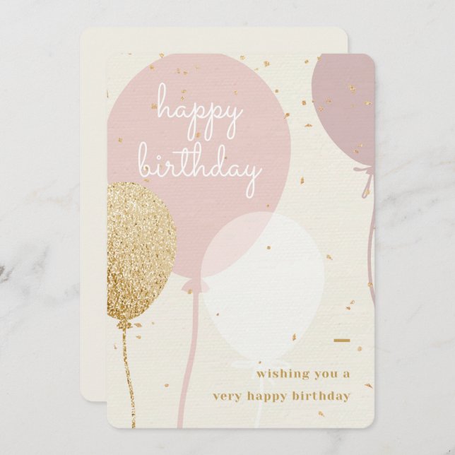 Wishing You a Very Happy Birthday Holiday Card (Front/Back)