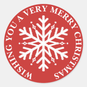 Wishing you a very Merry Blue Christmas Stickers