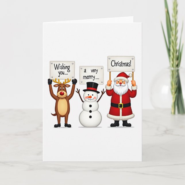 Wishing You A Very Merry Christmas Card (Front)