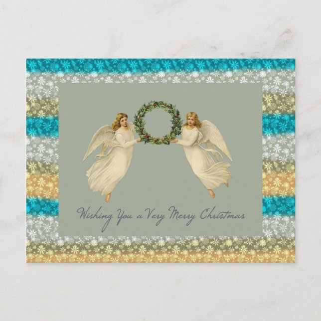 Wishing You a Very Merry Christmas Card Angels (Front)