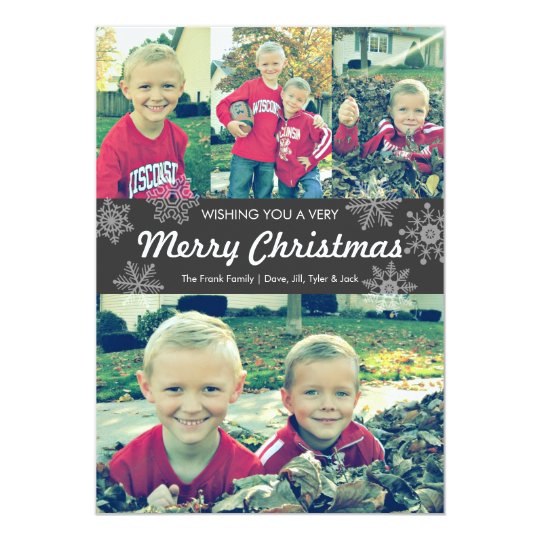 Wishing you a very Merry Christmas | snowflakes Card