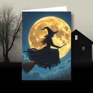 Wishing You a Wicked Halloween   Witch Card