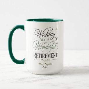 Wishing You A Wonderful Retirement Personalised Mug