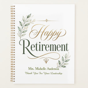 Wishing You A Wonderful Retirement Personalised Planner