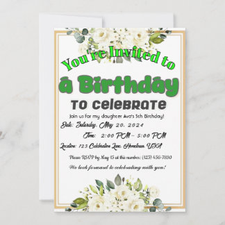 Wishing You a Year Full of Joy! Invitation