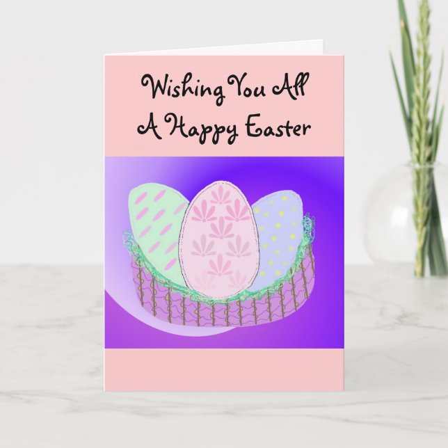 Wishing You All A Happy Easter Holiday Card (Front)