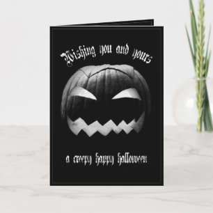 Wishing you and yours a creepy happy Halloween Car Card