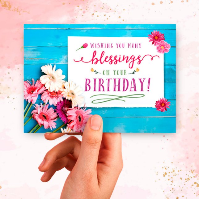 Wishing you Blessings on your Birthday Card (Creator Uploaded)