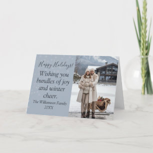 Wishing You Bundles of Joy Family Holiday Card