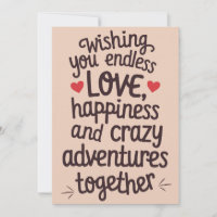 Wishing You Endless Love And Crazy Adventures