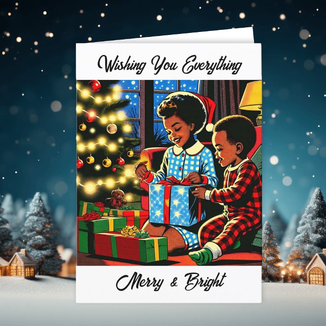 Wishing You Everything Merry and Bright Christmas Holiday Card (Creator Uploaded)