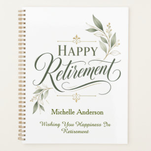 Wishing You Happiness In Retirement Personalised Planner