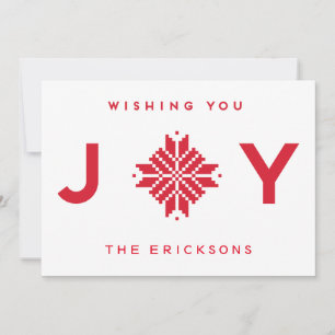 Wishing You Joy Christmas Holiday Personalised