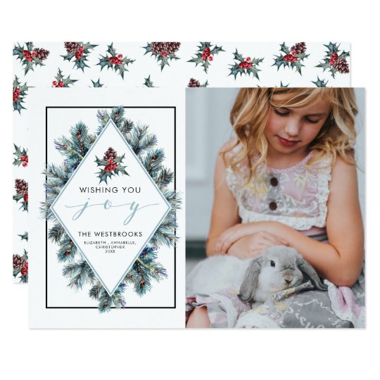Wishing You Joy Holiday Photo Card