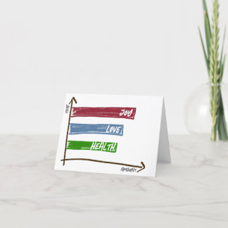 Wishing you joy, love, health greeting card