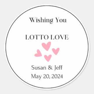 Wishing You Lotto Love Label