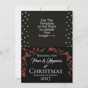 Wishing You Peace & Happiness at Christmas - Holiday Card