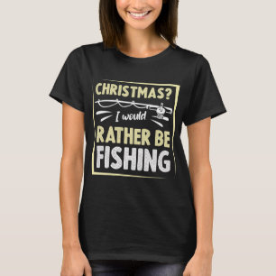 Wishing You Reel Nice Fishmas Funny Bass Fishing C T-Shirt