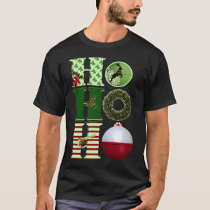 Wishing You Reel Nice Fishmas Funny Bass Fishing C T-Shirt