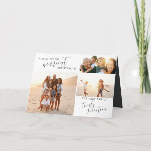 WISHING YOU THE MERRIEST CHRISTMAS YET HOLIDAY CARD