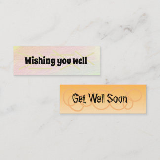Wishing you well/Get Well Soon  Mini Business Card