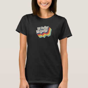Wishy Washy bold text in a funky retro colour T-Shirt