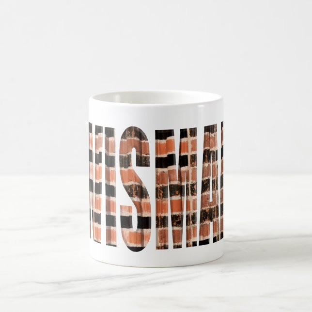 Wismar with local brick overlay  coffee mug (Center)