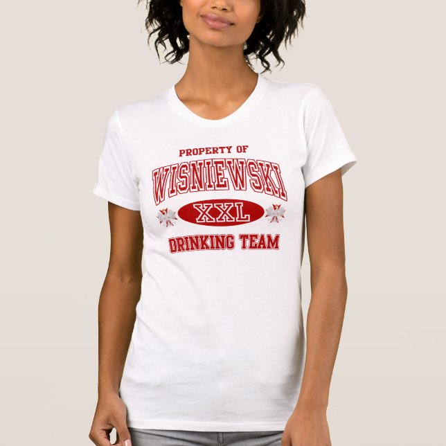Wisniewski Polish Drinking Team T-Shirt (Front)