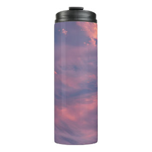 Wispy clouds thermal tumbler