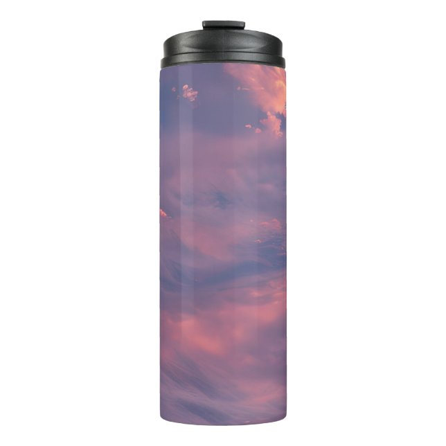 Wispy clouds thermal tumbler (Front)